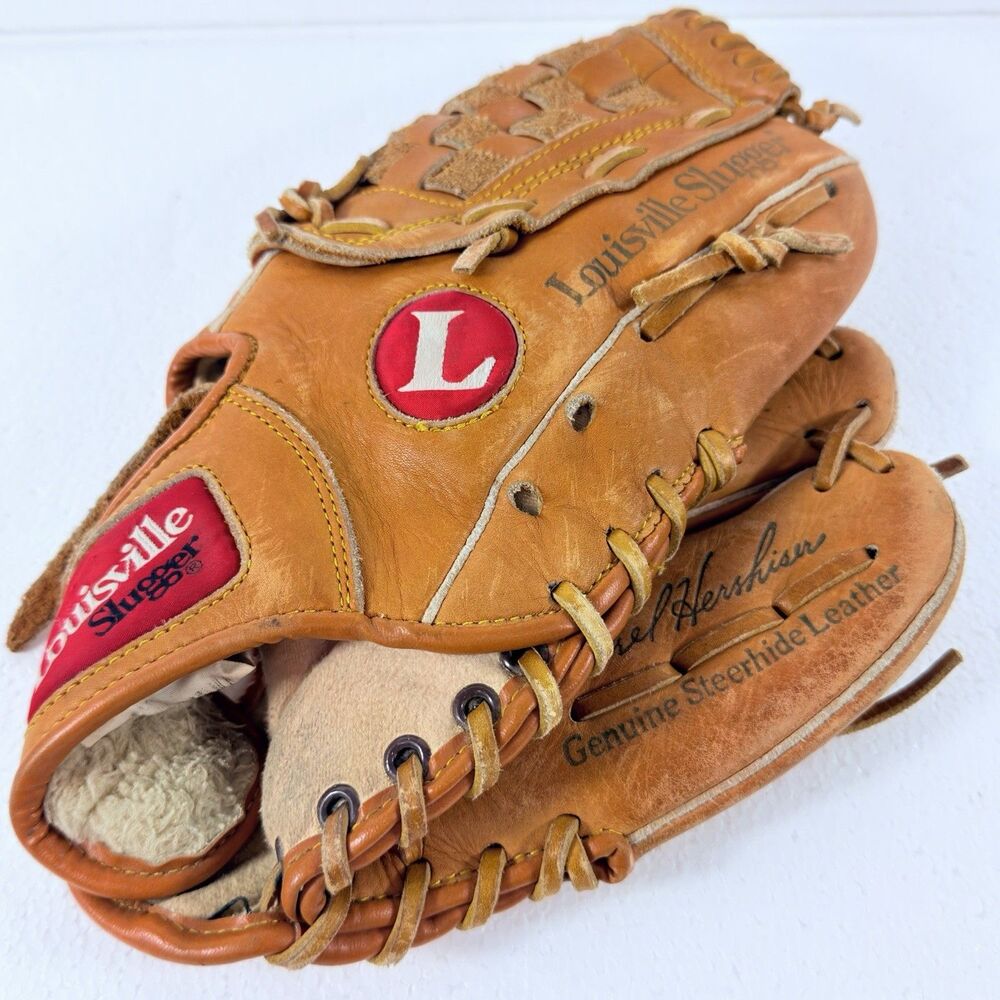 Vintage Louisville Slugger Orel Hershiser Baseball Glove Steerhide Leather RHT
